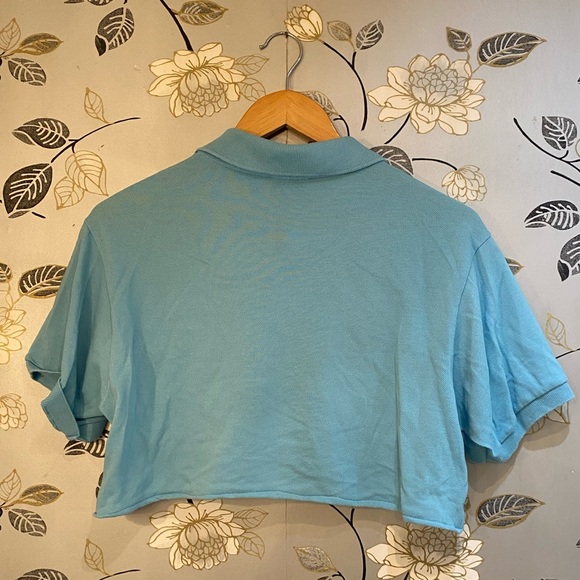 Light Blue Lacoste Cropped Polo - Picture 5 of 5